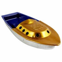 Blechspielzeug Kerzenboot Speedy G blau-dunkelblau Pop...