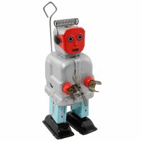 Robot - Tin Toy Robot - Robot red face