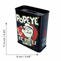 Blechspardose - Popeye - St. Pauli - Spardose aus Blech