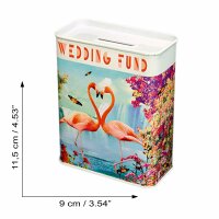 Savings box - Wedding Fund - Flamingo